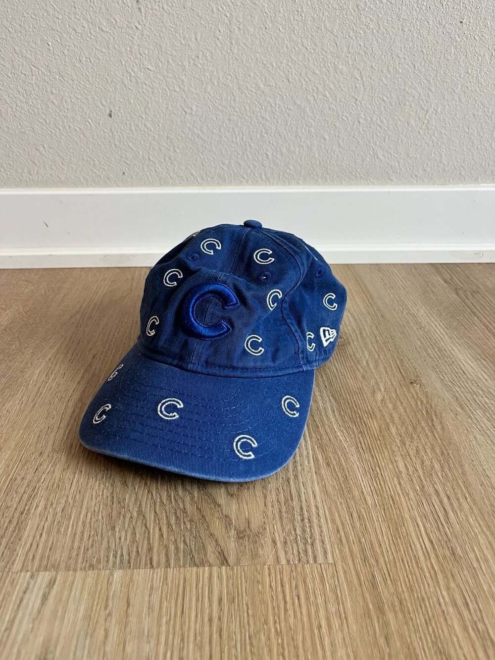 Chicago Cubs, New Era, All Over Embroidered Logo Youth Hat, Game Day, Blue